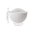 thumbnail image 4 of Creative Imitation Rattan Wall Hanging Semicircle Flower Pot Without Drilling, 4 of 5