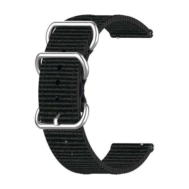 Adjustable Sliding Buckle Nylon Woven Breathable Solid Color Strap Replacement Band For Smartwatches