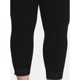 thumbnail image 4 of Terra & Sky Women's Plus Lace Capri Leggings, Size 0X-5X, 4 of 5