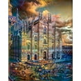 thumbnail image 2 of Gavidia, Pedro 12x14 Black Ornate Wood Framed with Double Matting Museum Art Print Titled - Milan Italy Domm Cathedral, 2 of 4
