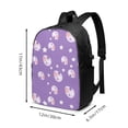 thumbnail image 4 of YFYANG 17" Laptop Backpack, Purple Star Pattern Fashion Travel Work Backpack with USB and Headphone Cable Interface for Men and Women, 4 of 8