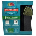 thumbnail image 2 of Fruit Of The Loom Mens Breathable Ankle Socks, 2 of 3