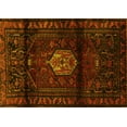 thumbnail image 1 of Ahgly Company Machine Washable Indoor Rectangle Persian Yellow Traditional Area Rugs, 5' x 8', 1 of 4