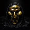thumbnail image 4 of Vintage Halloween Spooky Home Decor, Vintage-Style Witch Mask with Adjustable Straps Detailed Horror Face for Trick-Or-Treat Party Theatrical Use, Haunted Mansion Decor, Halloween Costume Accessory, 4 of 7