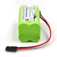 thumbnail image 3 of YUTSUJO (2-Pack) 4.8V 2000mAh AA NiMH Receiver RX Battery with Hitec and JR Connectors, 2X2 Square Rechargeable Battery Pack for RC Receivers, RC Aircrafts, Toys, and Tools, 3 of 6