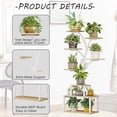 thumbnail image 5 of Seamika Plant Stand Indoor outdoor Tall Shelf for Multiple Flower Holder Display Tree-Shaped Rack for Home Living Room Metal,White, 5 of 6