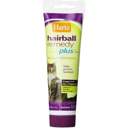 Hartz Hairball Remedy plus Pâte pour chats 2,50 oz (Pack de 4)