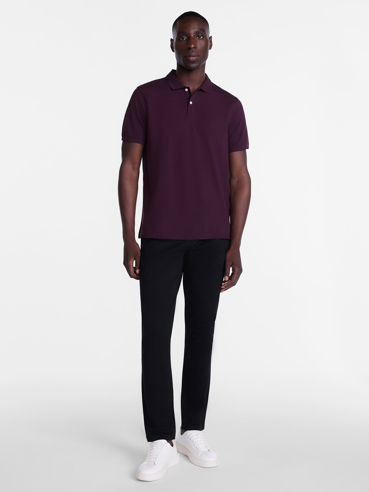George Men's and Big & Tall Men's Pique Polo with Short Sleeves, Sizes XS-5XL, LT-3XLT