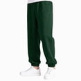 thumbnail image 6 of 13-14T Tween Boys Pants Fleece Lined Thick Straight Leg Elastic Waist Cozy Sweatpants with Side Pockets Fall Winter Casual Wear for Boys 11t 12t 13t 14t,Dark Green, 6 of 6