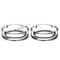 thumbnail image 5 of Glass Cigar Ashtrays for Cigarettes, 2 Pcs Decorative Clear Glass Ashtrays, Big Round Ash Trays for Home, Office and Restaurants, Cool Luxury Ashtray Gift Set for Men, 5 of 8