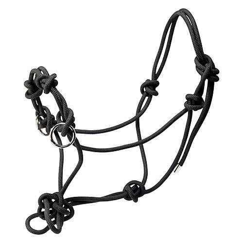 Mustang Side Pull Rope Halter STD / Black - Walmart.com