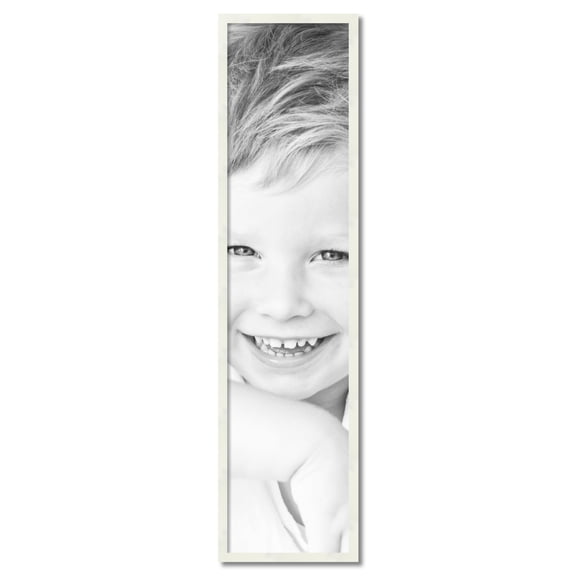 ArtToFrames 13" x 55" White Picture Frame, 13x55 inch White Wood Poster Frame (WOM-5140)