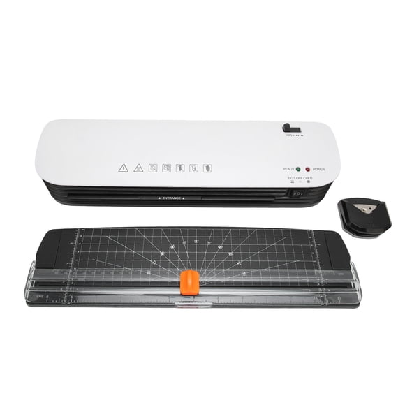A4 Laminator, 280mm Per Minute Speed 2 Roll System Hot Cold Bonding Methods 9in Hot Cold Laminator For Office For Family For School US Plug 100-120V,EU Plug 220-240V,UK Plug