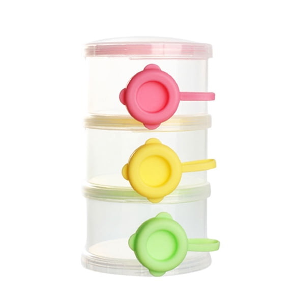 Injueey Caja de almacenamiento de leche en polvo lateral con gran capacidad y caja de polvo fácil de llevar al salir Organizadores de utensilios de cocina