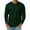 Dark Green_OO19^915, variant on Fabrcox Fall Spring S-3xl Mens Shirts Casual Crew Neck Solid Color Trendy Long Sleeve Basic Tee Casual Lightweight Pullover T-Shirt Pink 2XL