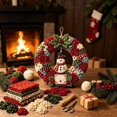 thumbnail image 6 of Brainybites 3D Fabric Poke Wreath DIY Kit - Christmas Wreath Making Kit for Adults, Holiday Door Decor, 6 of 9