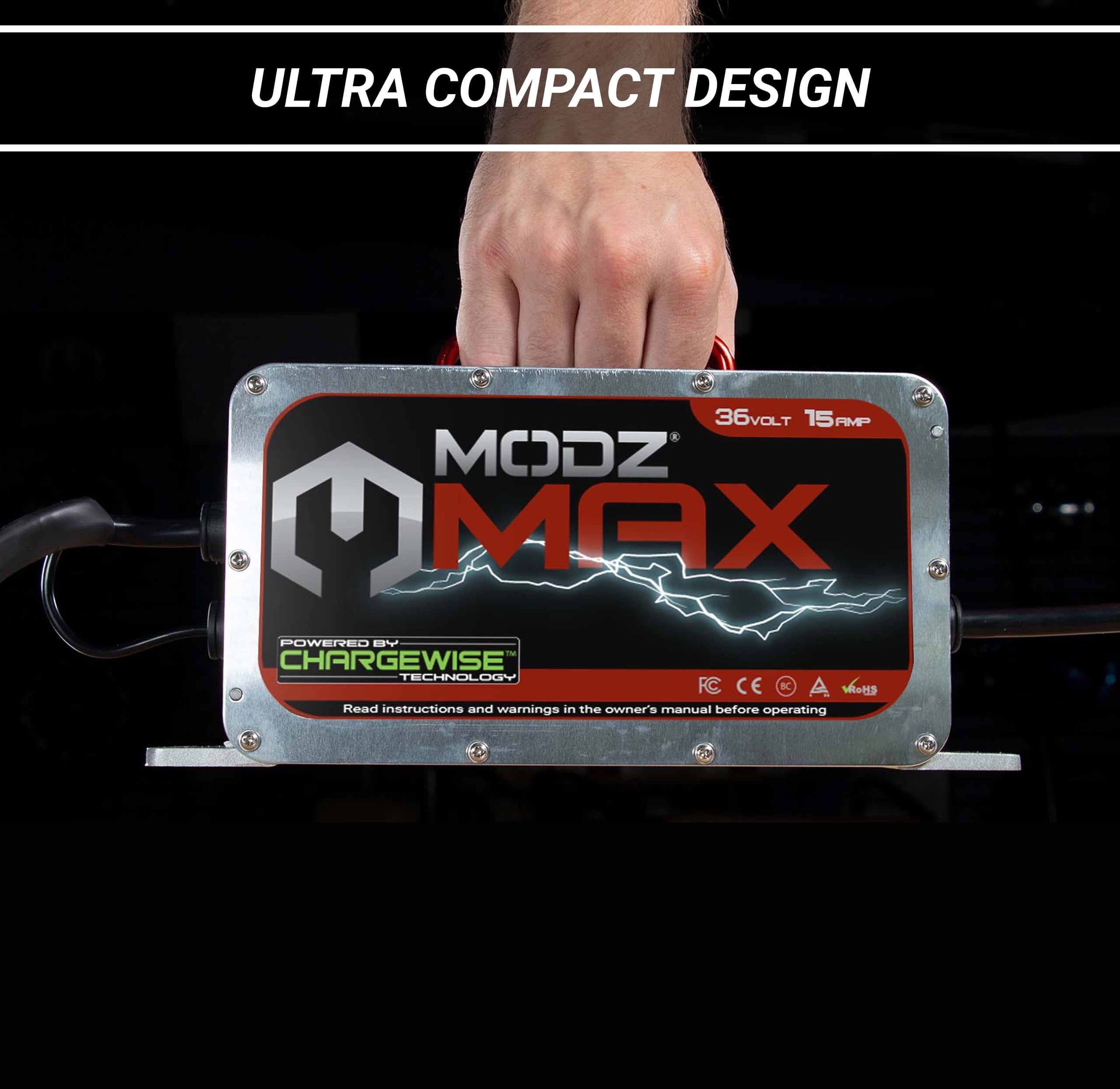 Club Car MODZ Max48 15 AMP Battery Charger for 48V Golf Carts