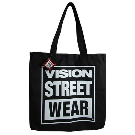 Black Logo Tote - Unisex Canvas Tote Canvas Logo Shoulder Bag, Black