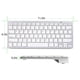 thumbnail image 4 of Teclado OMOTON  Ultradelgado Bluetooth Ios Ipad -blanco, 4 of 4