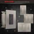 thumbnail image 5 of ENERLITES Blank Decorator Wall Plate Insert, 1 Gang Blank Rocker Outlet Adapter Insert, 6001-NK, Nickel, 5 of 5