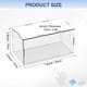 thumbnail image 3 of Caja de exhibición de acrílico de 1 paquete, 7.9x3.9x3.9 pulgadas/20x10x10cm Caja de exhibición clara de acrílico con base de madera negra [Blanco, Transparente], 3 of 6
