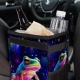 thumbnail image 6 of Starry Sky Frog Foldable, with Lid, Leak-Proof, Hanging Storage Bag Car Trash Can Garbage Bin, 6 of 6