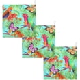 thumbnail image 6 of Colorful Parrot Birds Butterflies Baby Muslin Washcloths Soft Absorbent Face Towel, Tropical Leaves Jungle Flowers Burp Cloths Cotton Bath Wipes 5 PCS Infant Wash Cloth for Newborn Boys Girls 12x12, 6 of 6