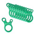 thumbnail image 1 of Ganchos de ajuste antideslizantes de aleación de aluminio, tensores de cable de 3 orificios, doblado de cuerda Verde 10 piezas Cola Hebilla de ajuste, 1 of 7