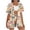 Yellow, variant on Two Piece Sets for Women Summer Printed Floral Two Piece Matching Vacation Sets Short Sleeve Open Front Top and Shorts Travel Outfits