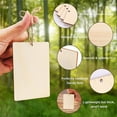 thumbnail image 3 of SWETRACE 45-Pcs Wood Craft Material for Diy Hanging Crafts and Graffiti Wooden Slices Beige Blank Wood Pieces, 3 of 8