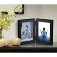 Mainstays Matte Black 4x6 Two Opening Tabletop Picture Frame Collage
