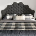 thumbnail image 2 of Baxton Studio Hilda Tufted Full Panel Headboard in Dark Gray, 2 of 6