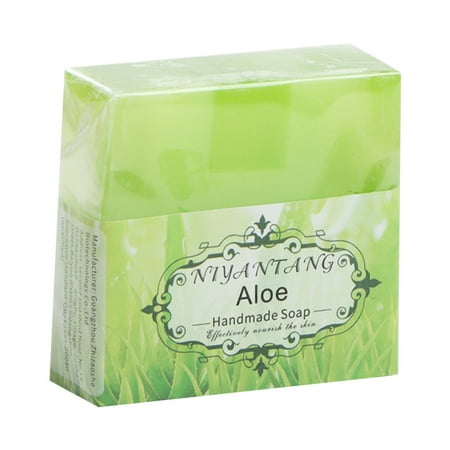 SDJMa Aloe Moisturizing Soap Bar - Premium Essential Handmade Natural Soap - Purifying and Deodorizing Natural Chemical-Free - Deep Cleans + Exfoliates - For All Skin Type