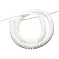thumbnail image 2 of Spring Power Cord, Coiled Extension Cord, 3 Expandable Cores Spring Cable White 15AWG 5 Meters, 2 of 2