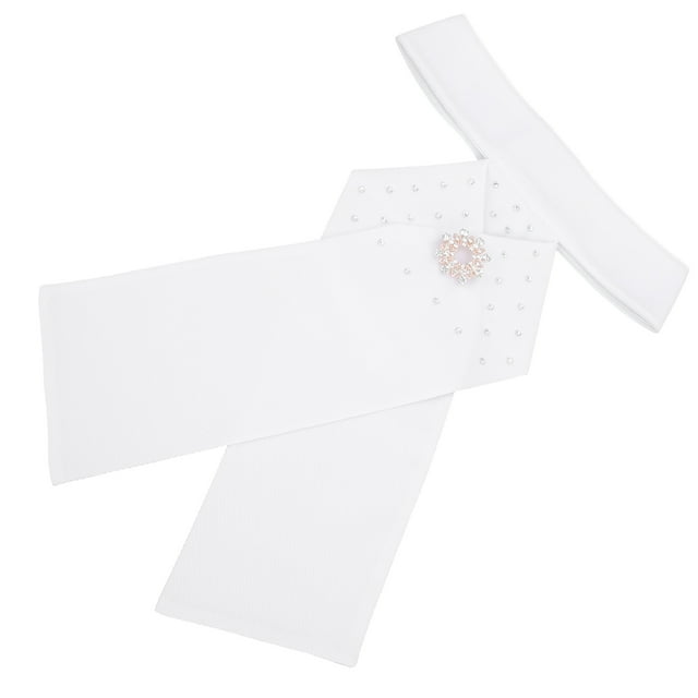 Cravate de Cheval, Blanc Adulte Équitation Peigné Coton Cravate Cravate Équestre Équipement d'Équitation