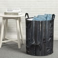 thumbnail image 6 of Sikiie Fantasy Medieval Weaponry Print Round Dirty Clothes Basket, Waterproof Standing Foldable Storage Basket, for Laundry Room, Bedroom, Bathroom Storage-Small, 6 of 6