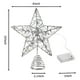 thumbnail image 4 of Decoración para Árbol de Navidad JOYIN Estrella Plateada con Purpurina y Luz LED, 4 of 10