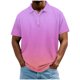 thumbnail image 2 of Blusa y camisa de manga corta con cuello vuelto para hombre, informal, de moda, de color liso, con botones, solapa y hebilla de gancho, camiseta de manga corta de poliéster para hombre., 2 of 5
