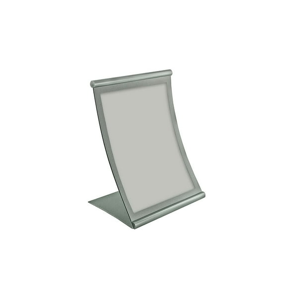 Azar 11" x 8 1/2" Curved Counter Metal Sign Holder 300880