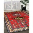 thumbnail image 3 of Ahgly Company Machine Washable Indoor Square Traditional Dark Almond Brown Area Rugs, 5' Square, 3 of 7