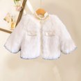 thumbnail image 3 of Hicidod Baby Girls Fleece Jacket Girls Winter Soft Coat Tops Cute Warm Jacket Overcoat Thick Warm Outwear Furry Jackets, 3 of 6