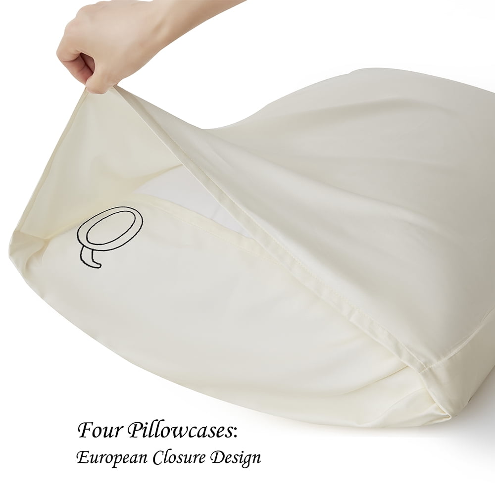 Bambusa Sheets| Silky, Soft & Functional for All Ages | Match Size & Direction | Ultimate Sleep-Q=Queen(Ivory)