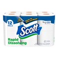 Scott RapidDissolving Toilet Paper for RVs & Boats, 12 Double Rolls