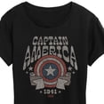 thumbnail image 3 of Marvel Captain America - Band Tee Style - Women's Short Sleeve Graphic T-Shirt, 3 of 5