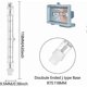 thumbnail image 2 of 5pcs 500w Equivalent R7s Linear Halogen Floodlight 7750lm 2700k J118 Safety Bulb Dimmable Length 118mm, 2 of 5