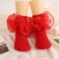 thumbnail image 2 of Ruffle Ankle Socks Lace Frilly Socks Fashion Women Girls Princess Socks, 2 of 5