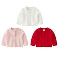 thumbnail image 5 of Esaierr Girls Cardigan Jacket,For 6M-3Y Toddler Baby Sweater Jacket,Newborn Girls Long Sleeves Crew Neck Buttons Cardigan Knit Top, 5 of 5