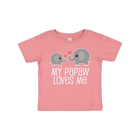 Inktastic Papaw Grandpa Loves Me Boys or Girls Baby T-Shirt