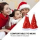 thumbnail image 2 of EeaseMX 2 tocados decorativos cortos de felpa con estampado para festivales de Navidad., 2 of 8