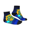 thumbnail image 2 of Lsque Geometry Dash Printed Crew Socks, Moisture-Wicking Socks, Athletic Socks for Men Breathable Cushion Socks Casual Sport Socks for Running Traveling, 2 of 6